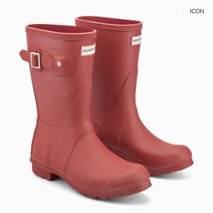 Women's Original Short Rain Boots Military Red - Size 7